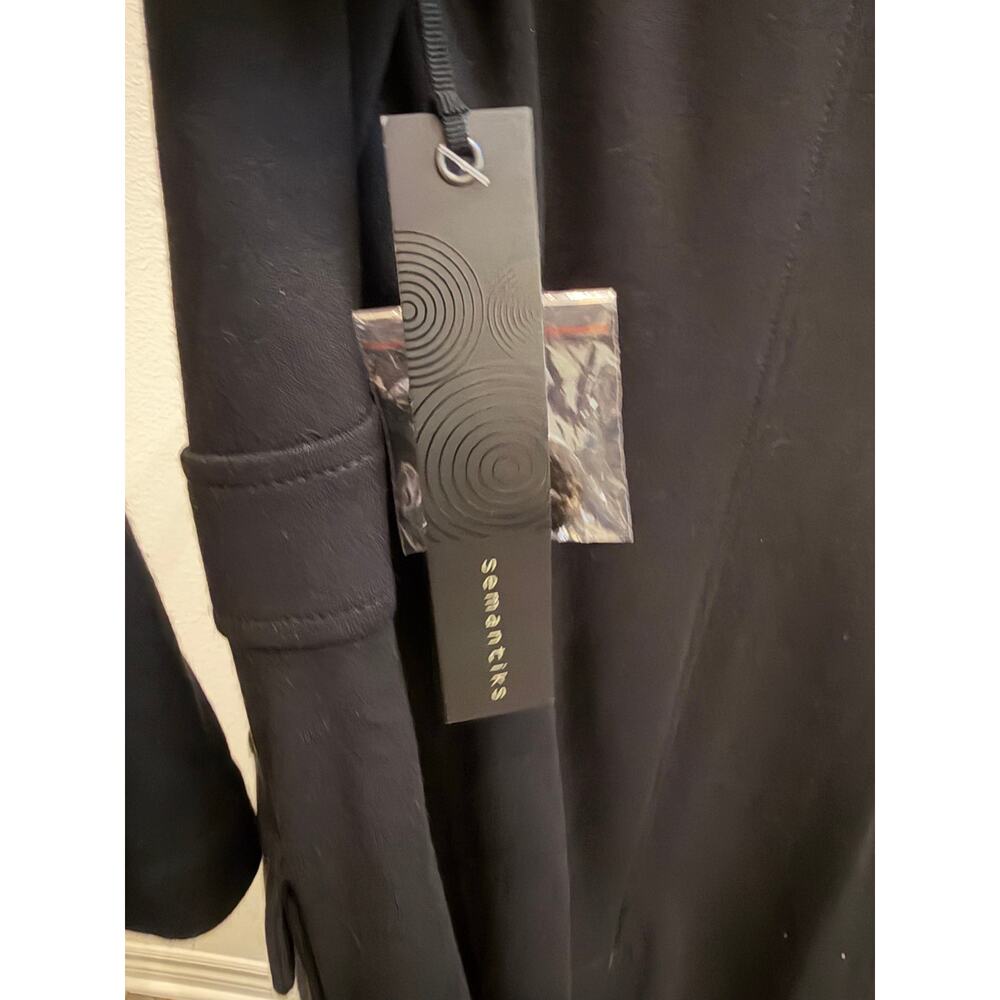 New Semantiks black overcoat jacket black size 3X - Picture 6 of 6